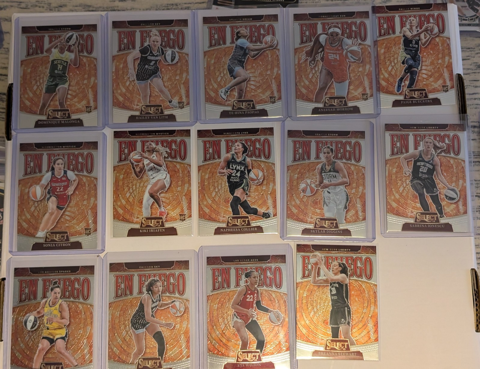 2025 Panini Select WNBA Singles Pick Your Player Card En Fuego Inserts