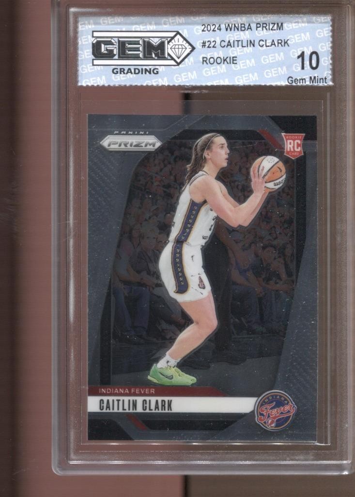2024 Caitlin Clark WNBA Prizm #22 Gem Mint 10 RC Rookie Indiana Fever