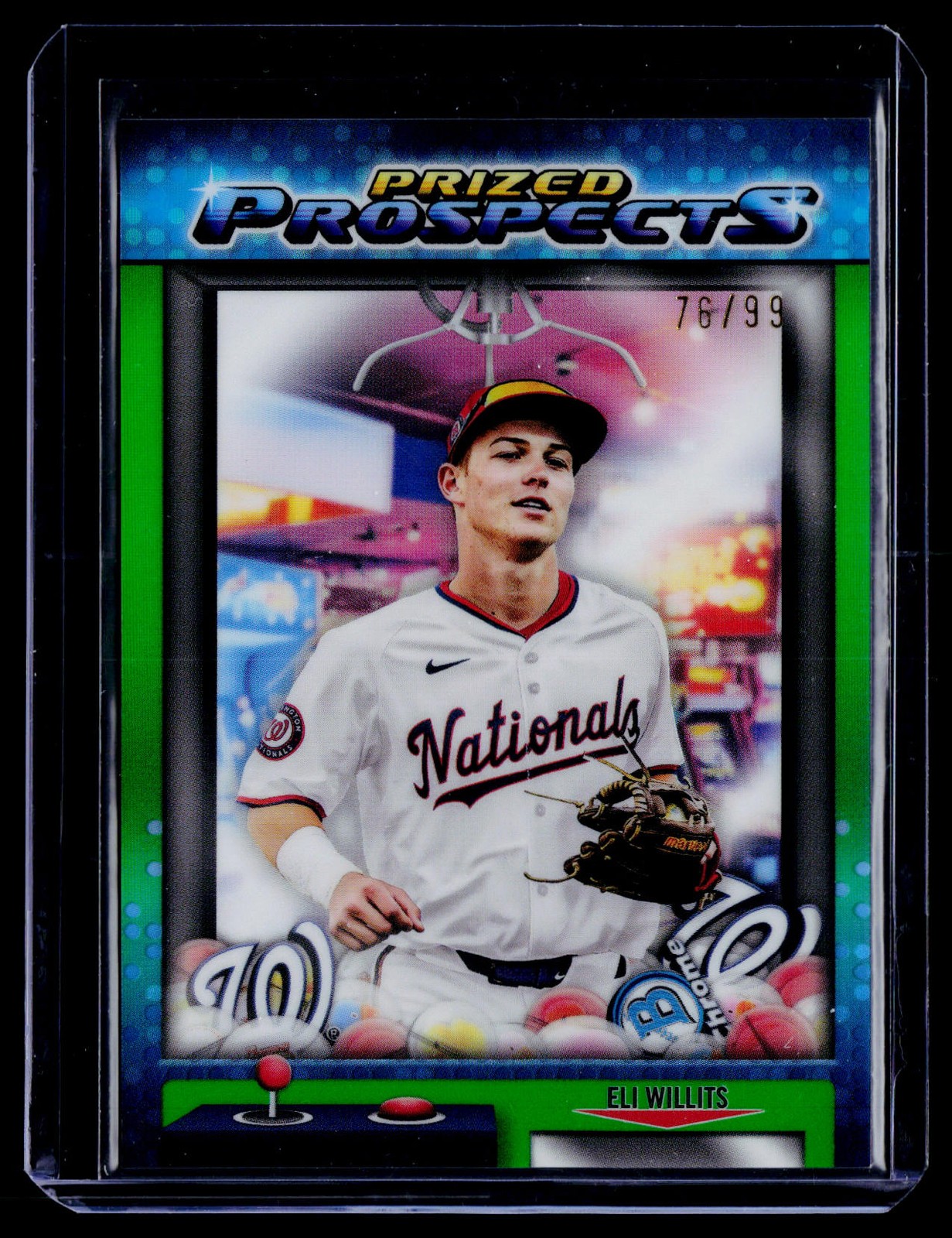 2025 Bowman Draft #PP-1 Eli Willits Prized Prospects Green Refractor #/99