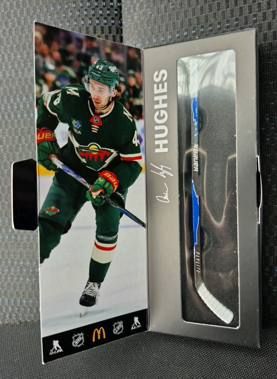Quinn Hughes Mcdonald’s Star Sticks 2025-2026 Mini Sticks Wild Minnesota