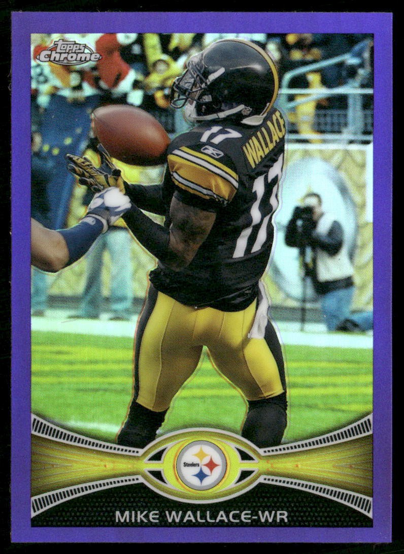 2012 Topps Chrome #170 Mike Wallace Purple Refractors #/499
