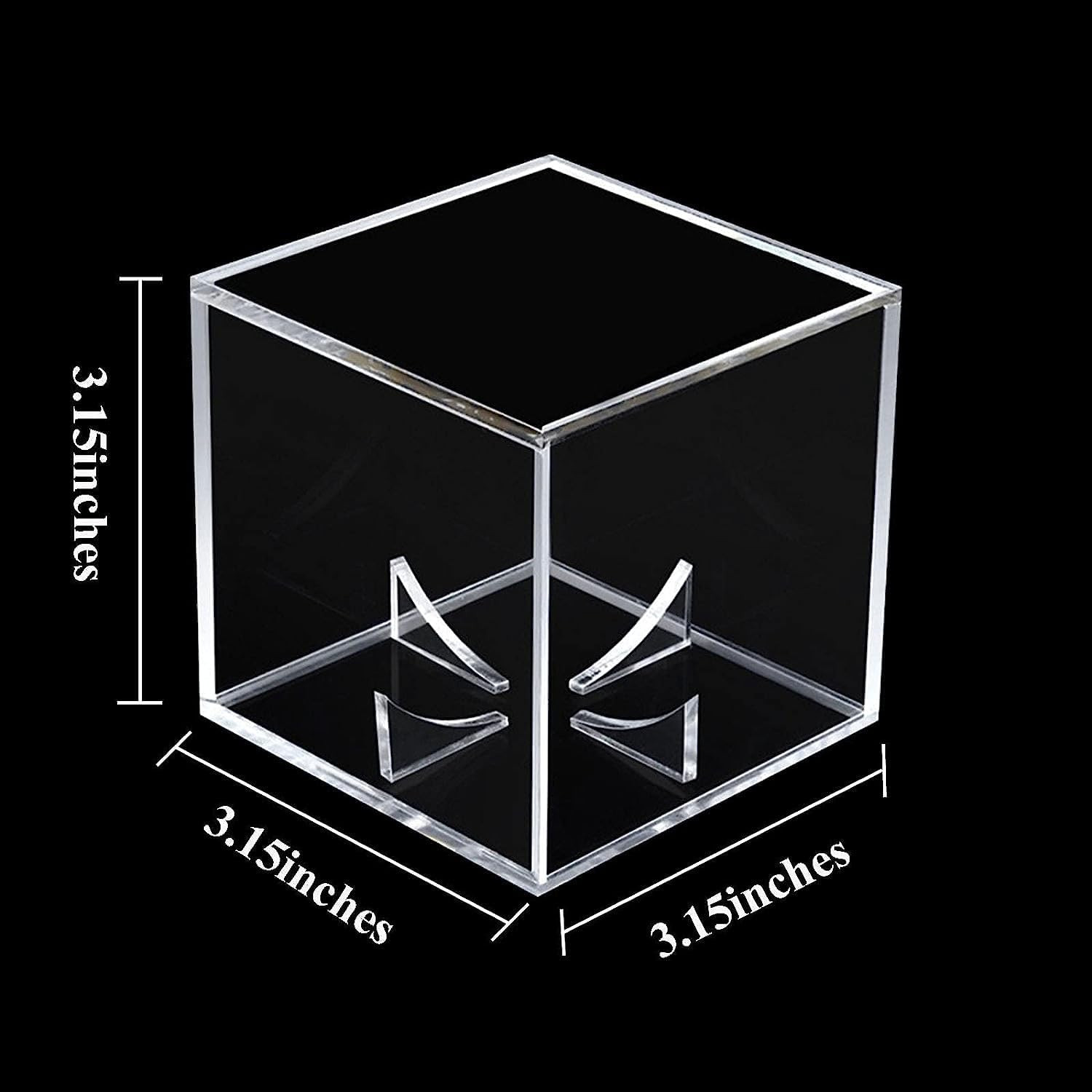 Baseball Display Case Uv Protected Acrylic Clear Baseball Holder Square Cube