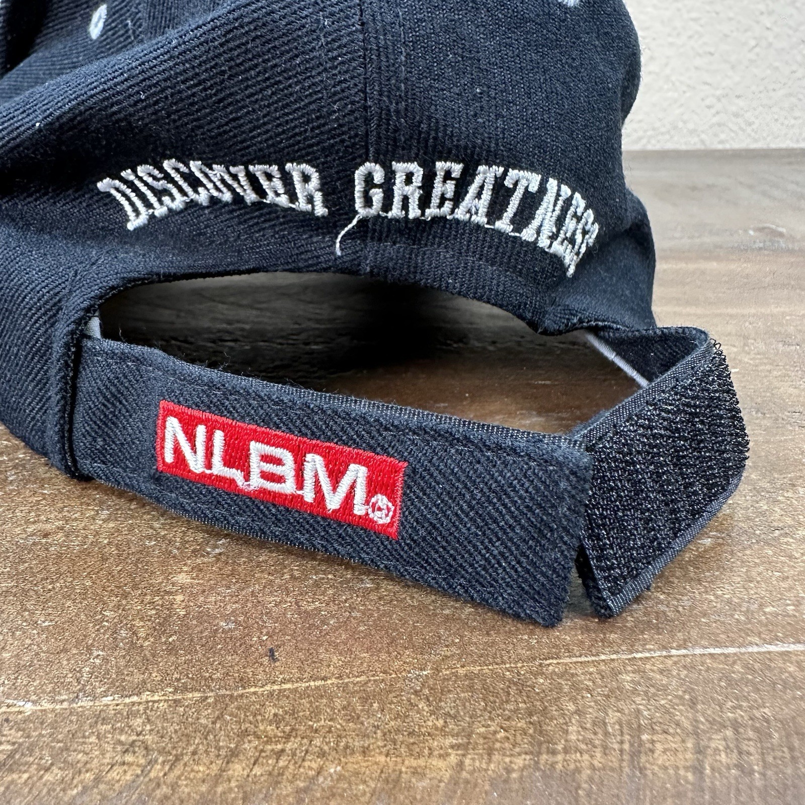 Vintage NLBM Adjustable 1924 Cap Atlanta Black Crackers Hat BB Headgear O/S