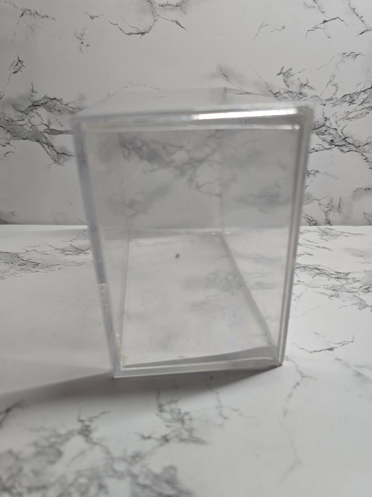 Acrylic Cube Display Holders Card Slide On Plastic Boxes / Cases Holders Large