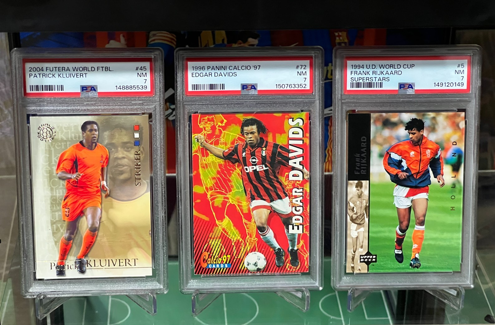 Netherlands Hat-trick PSA Lot Patrick Kluivert + Edgard Davids + Frank Rijkaard