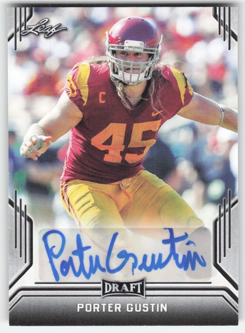 Porter Gustin Auto 2019 Leaf Draft Autographs #BA-PG1 068750