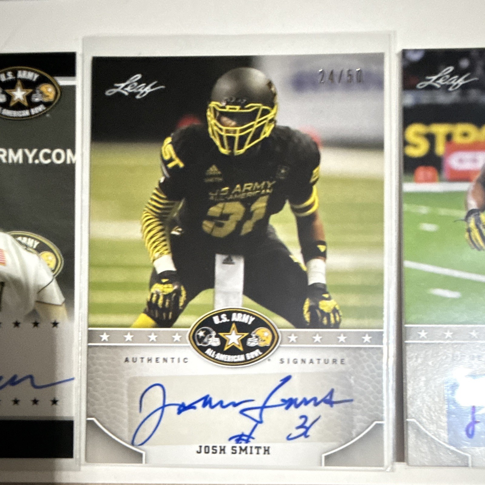 Leaf 2010 U.S. Army All-American Bowl Autograph 15-Card Lot, 3 numbered. BULK
