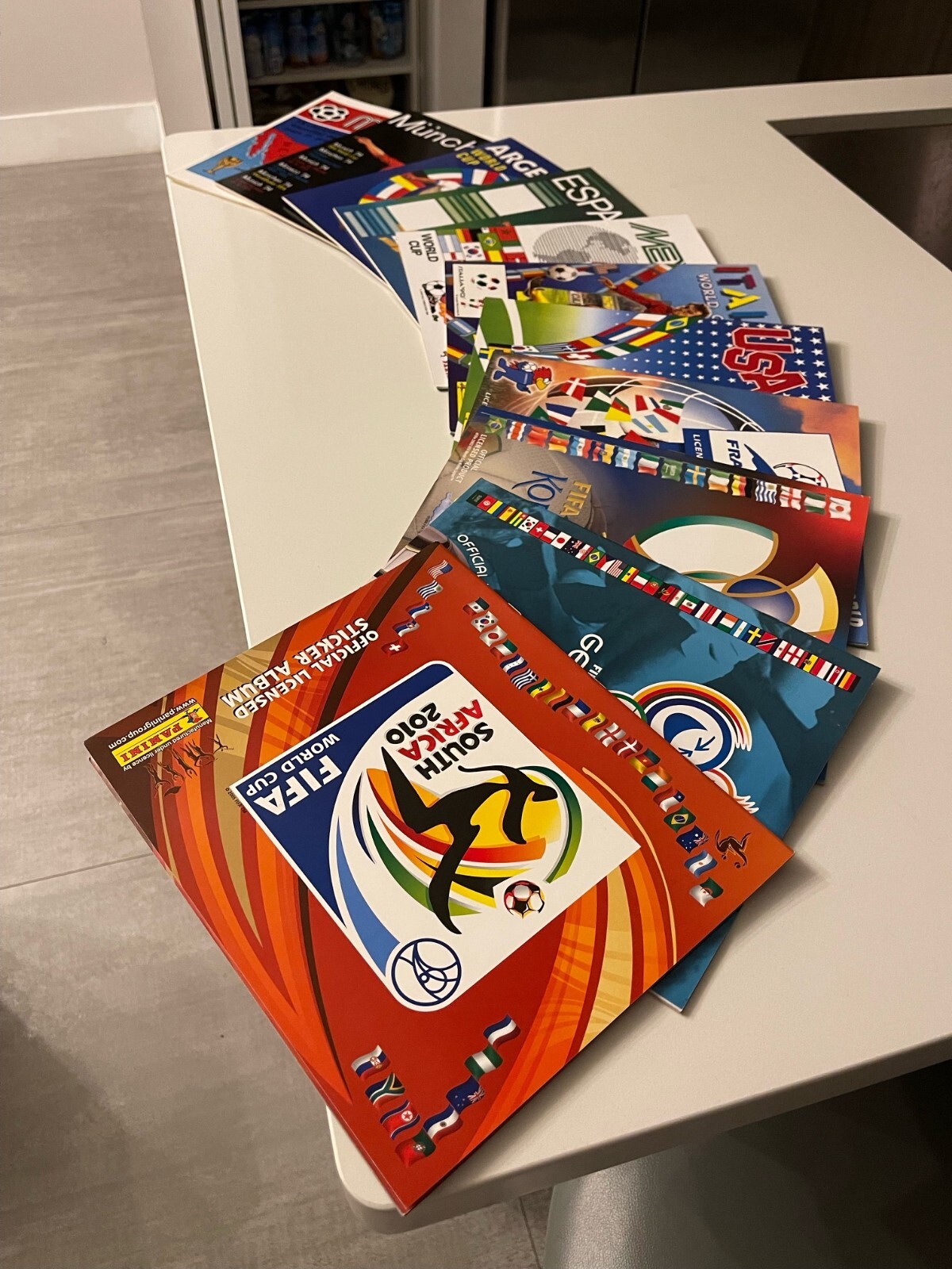 COLLECTION PANINI PRINTED ALBUMS FIFA WORLD CUP 1970 – 2010 (11 ALBUMS)