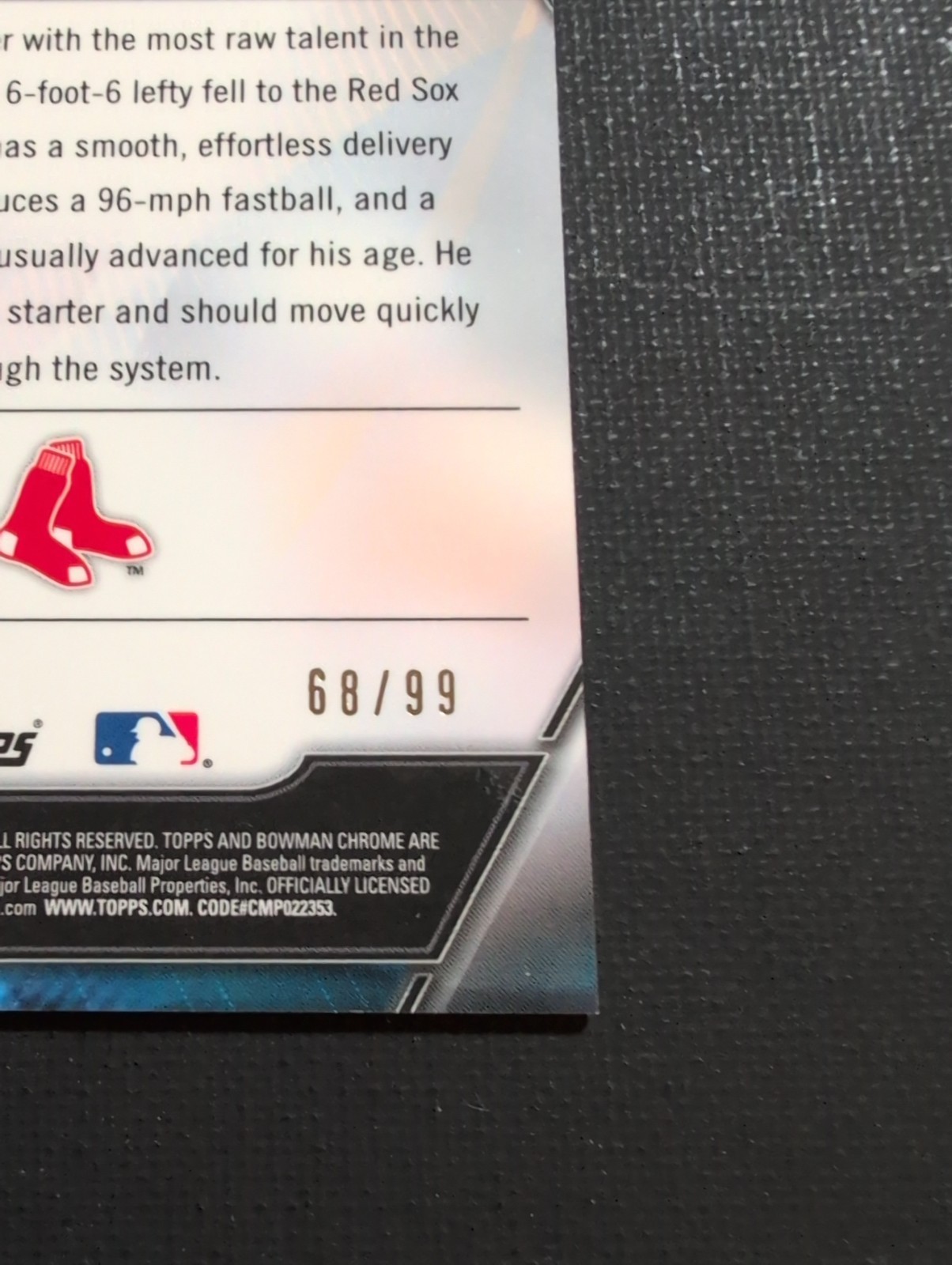 2017 Bowman Chrome Scouts Top 100 Jason Groome #BTP-24 Green Refractor /99