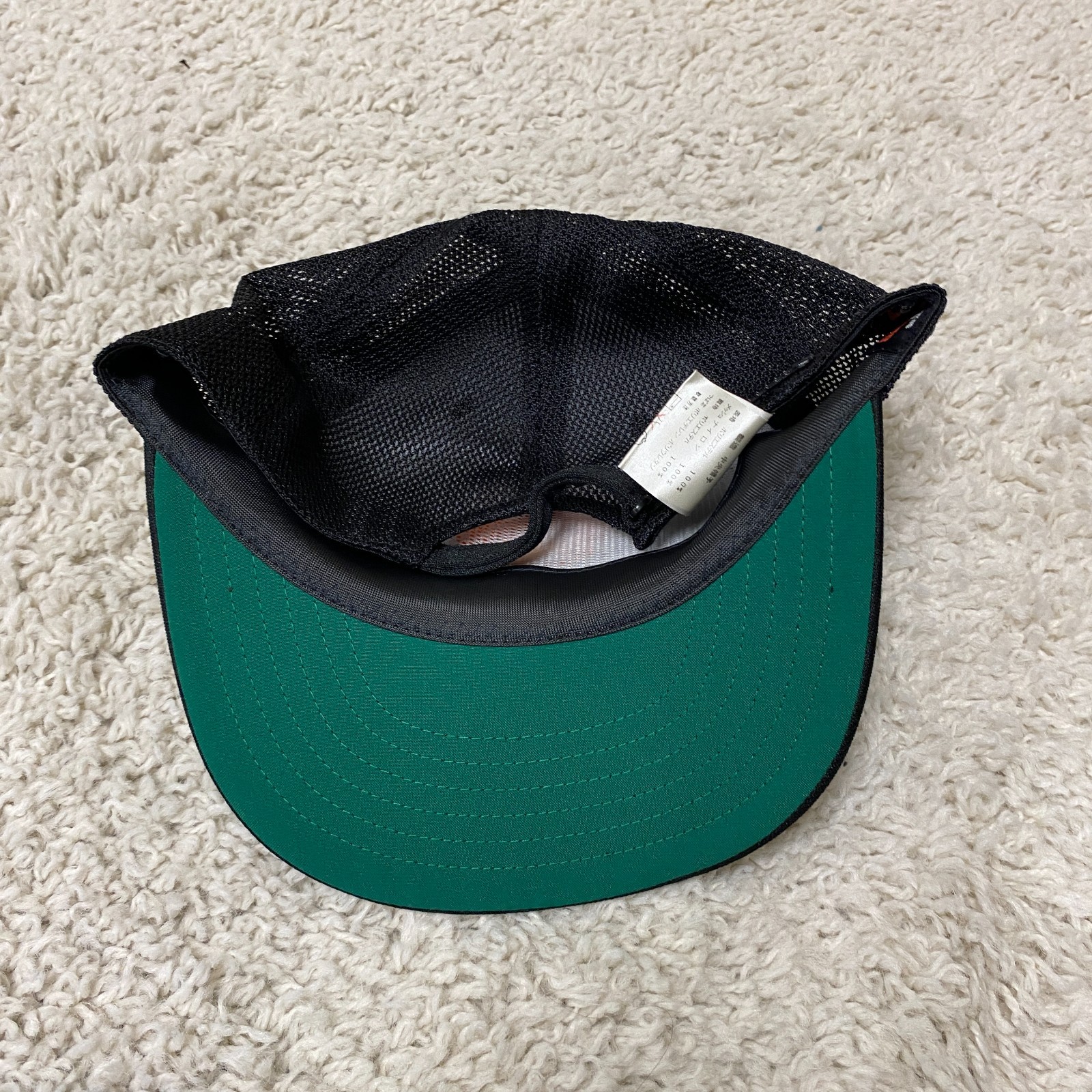 Big1 Tokyo Yomiuri Giants Hat Zipback Mens Black Orange Japan Baseball Mesh Mens