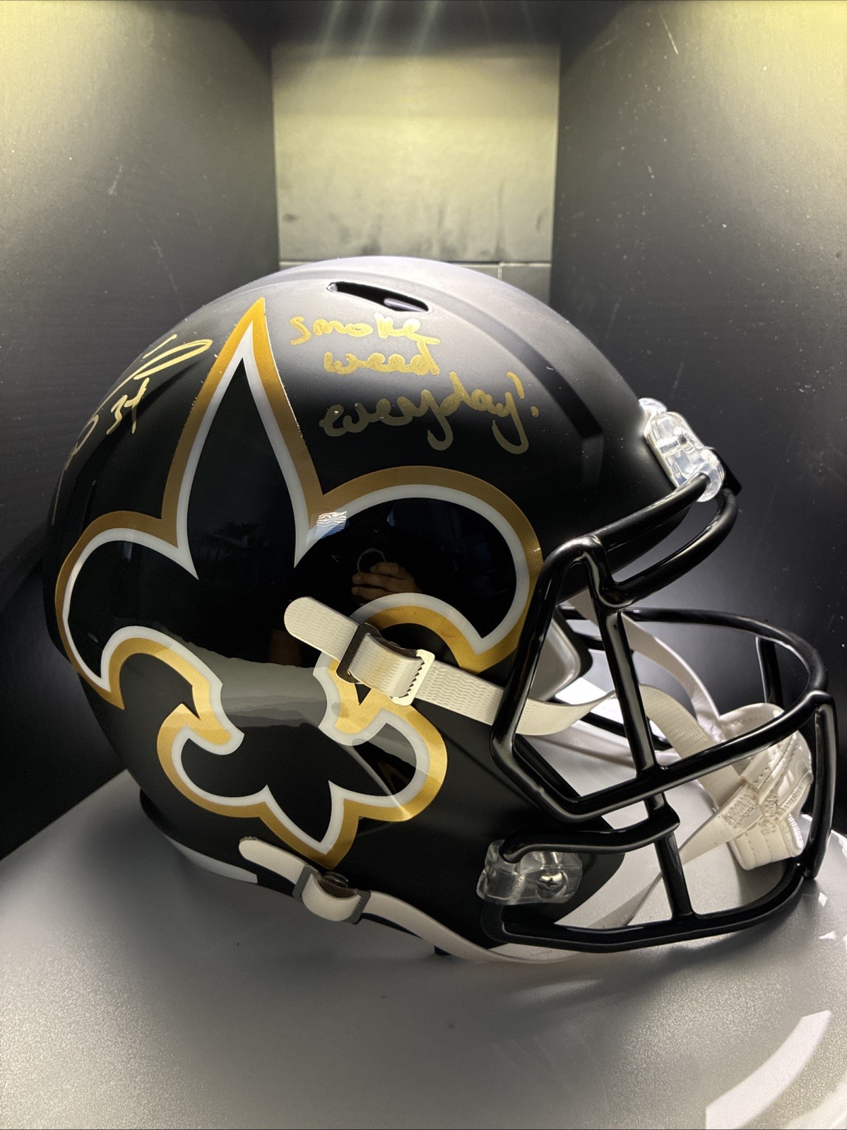 Ricky Williams Signed New Orleans Saints Speed Full-Size Replica Football Helmet