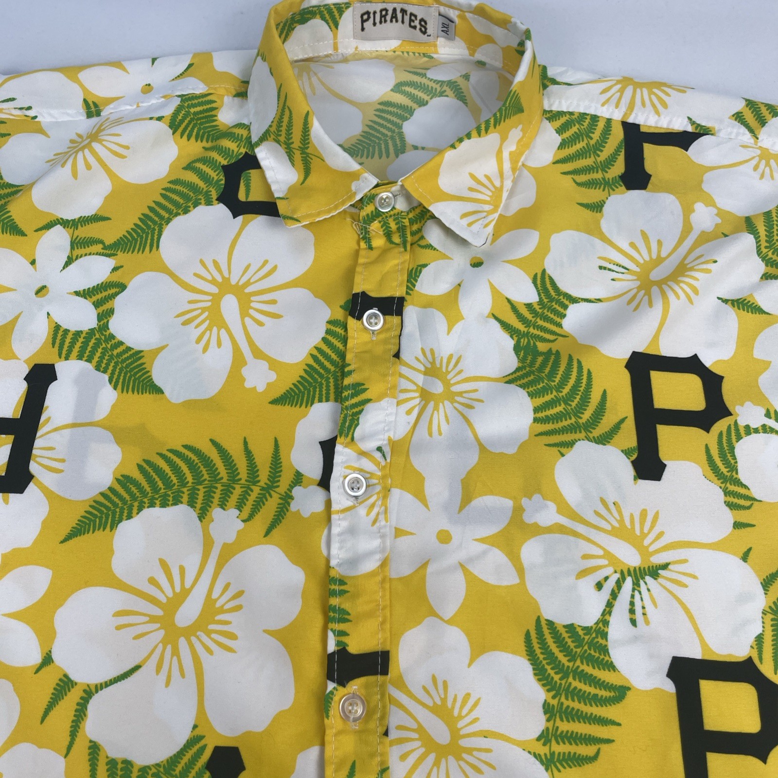 Pittsburgh Pirates Hawaiian Shirt Adult AXL Stadium Give Away Button Up SGA MLB