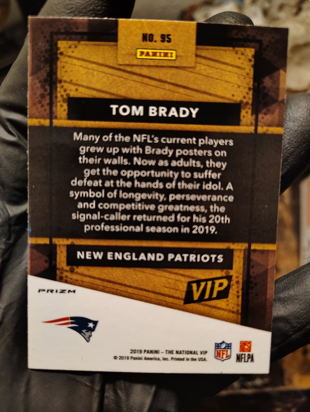 Panini The National VIP Laser Prizm 2019 Tom Brady Lot 2 #74 #95 SSP *MINT