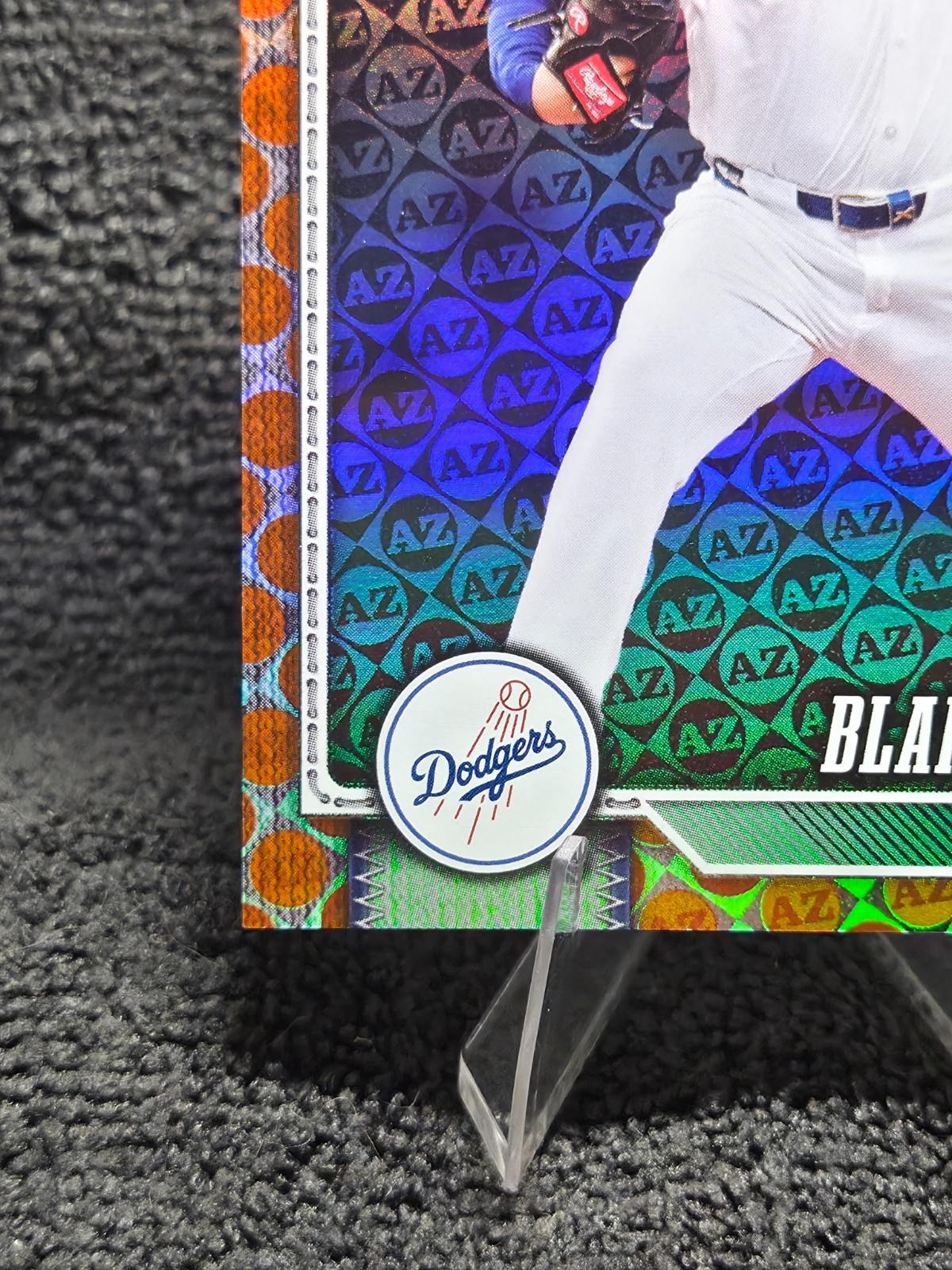 Blake Snell 2026 Topps Series 1 #340 Orange Spring Training Foil /25 Dodgers