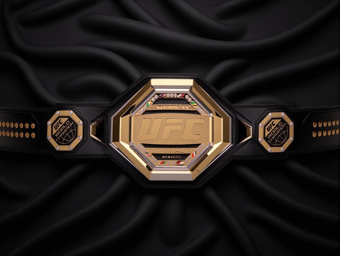 UFC Legacy Championship Title Belt Brass Gold Adult Size Replica Belt 4mm
