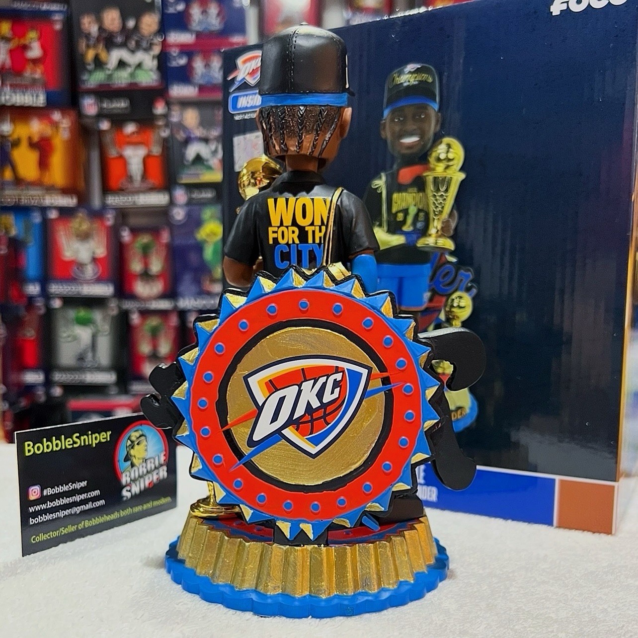 SHAI GILGEOUS-ALEXANDER Oklahoma City Thunder 2025 Triple Trophy NBA Bobblehead