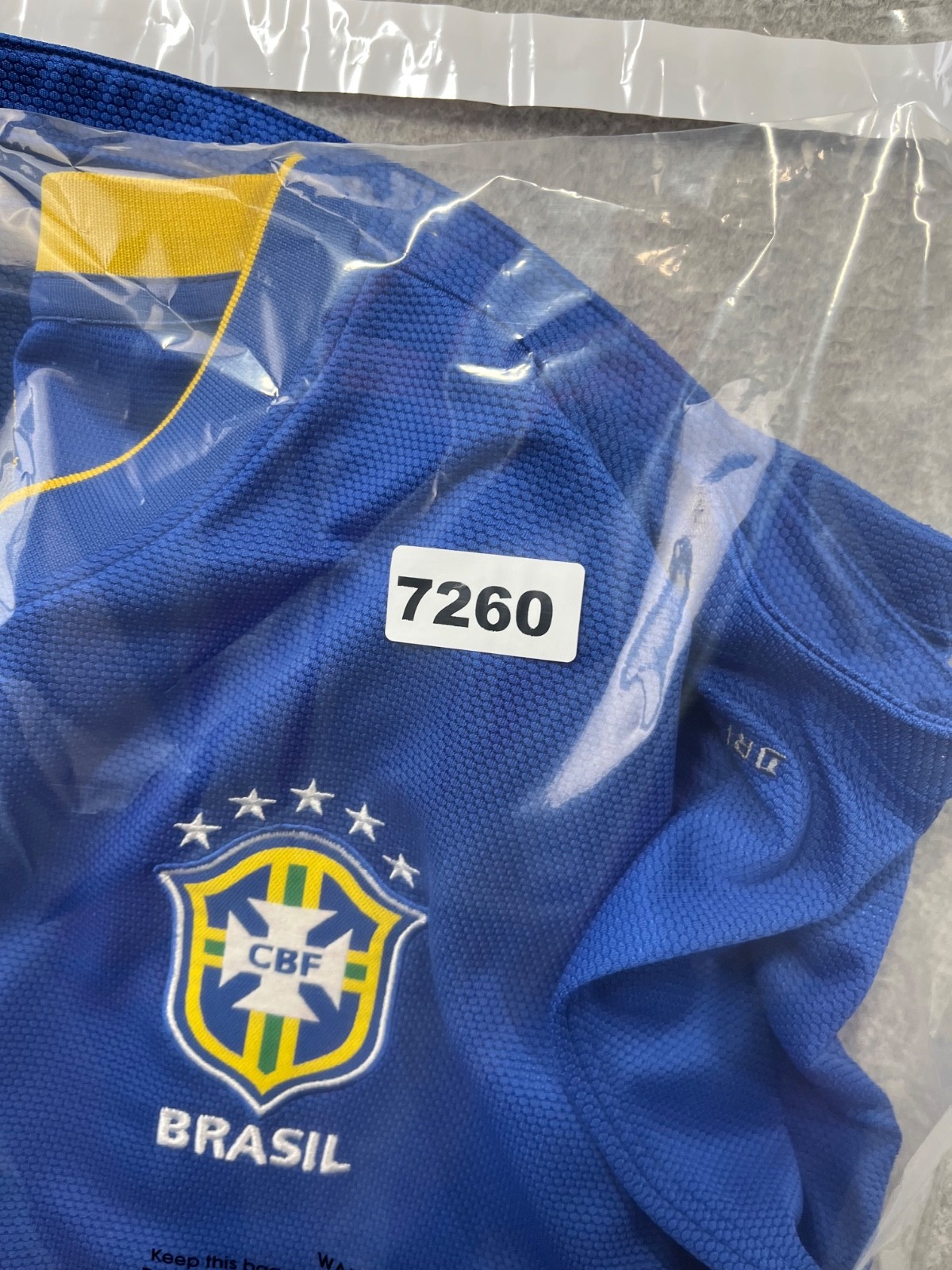 Brazil National Soccer Team Jersey Shirt Mens XL Blue 2010/11 CBF Nike Dri Fit