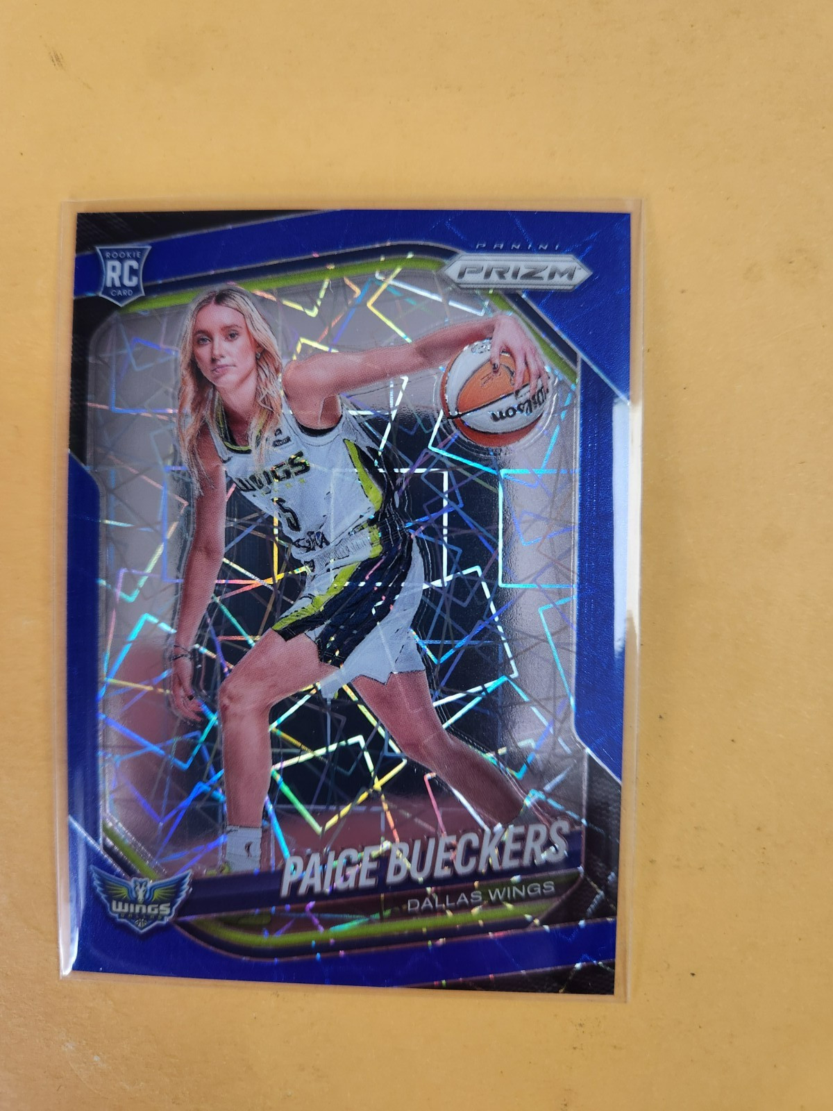 2025-26 WNBA Prizm #147 Paige Bueckers Blue Velocity Variation Rookie RC Wings