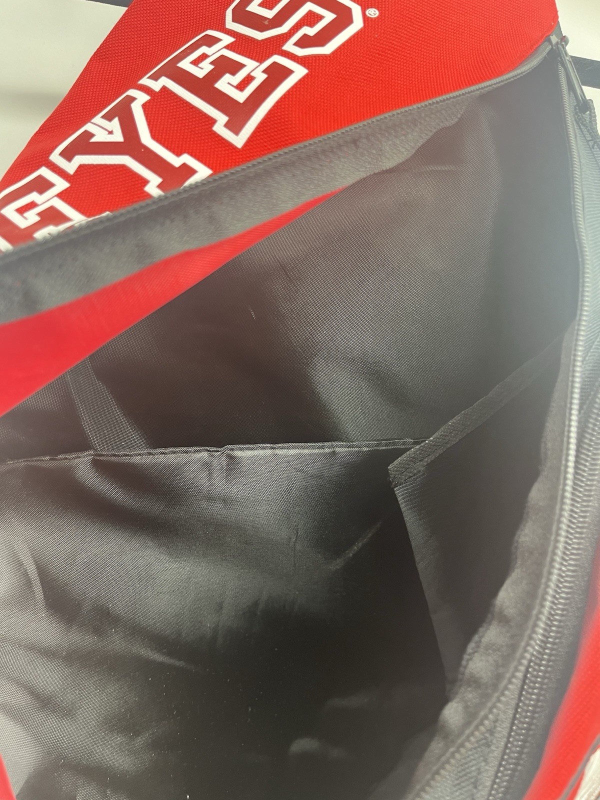 Ohio State Buckeyes Backpack One Strap Triangular Shape Divided Inside Pockets