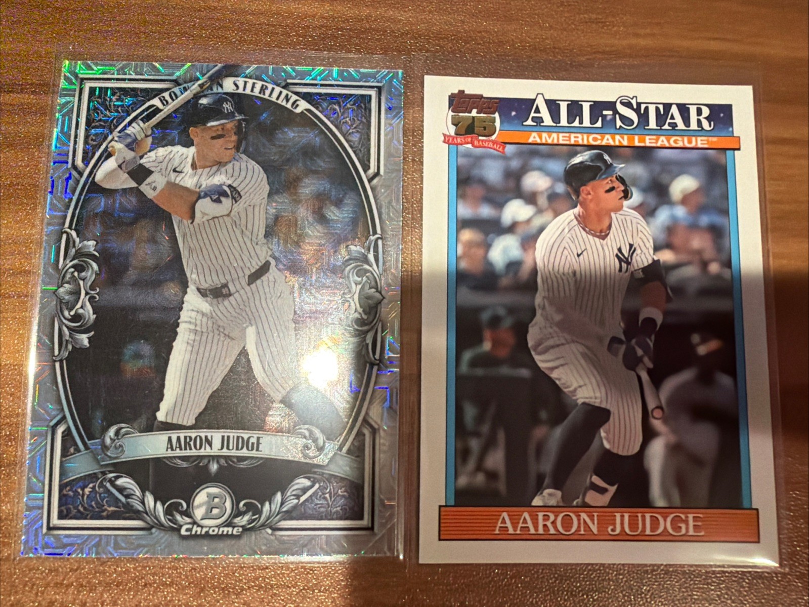 Topps 2026 Bowman Sterling Mojo Aaron Judge #BST-4 + Series 2 #91AS-1