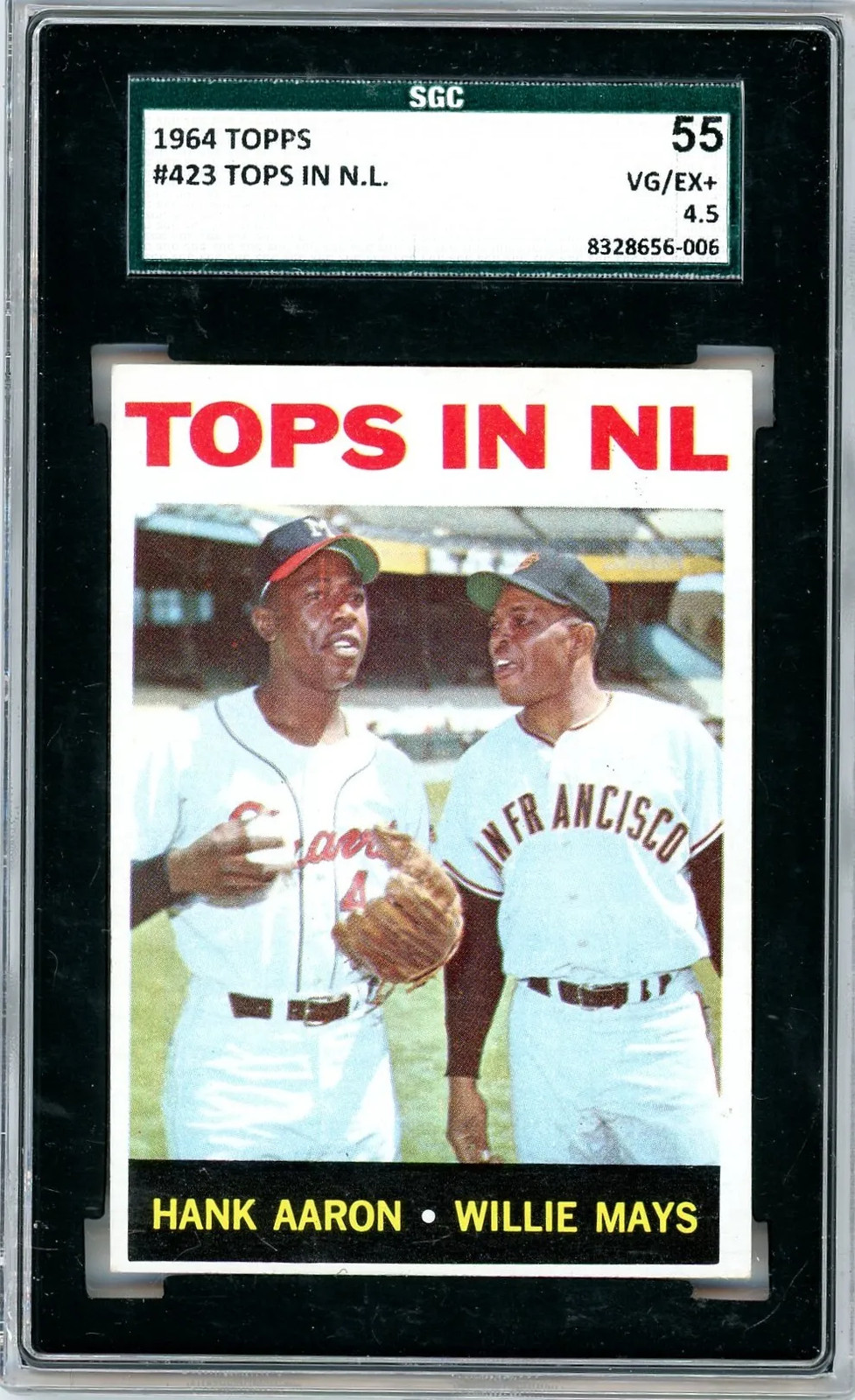 1964 Topps Tops In N. L. #423 SGC 4.5