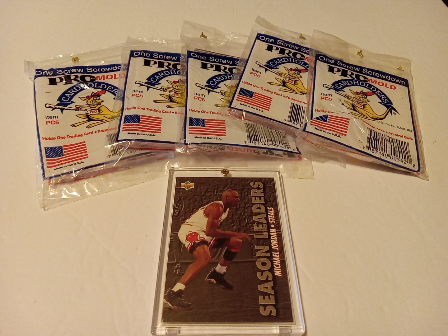 5X NEW In Package PRO-MOLD PC5 ONE SCREW SCREWDOWN STANDARD CARD HOLDERS