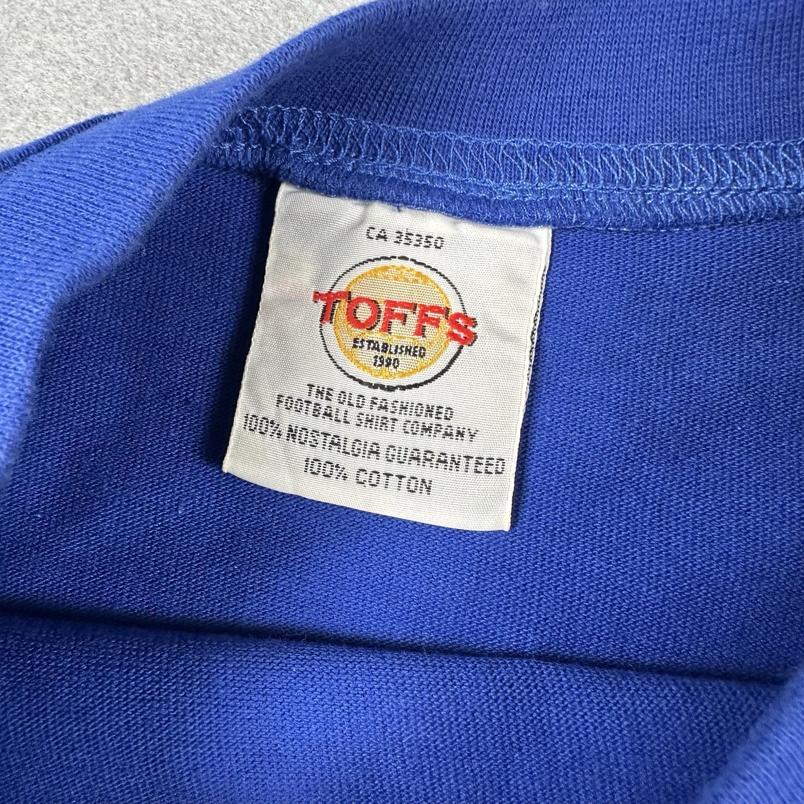 Vintage Toffs Manchester United Jersey Men’s Large Blue #7 George Best Retro