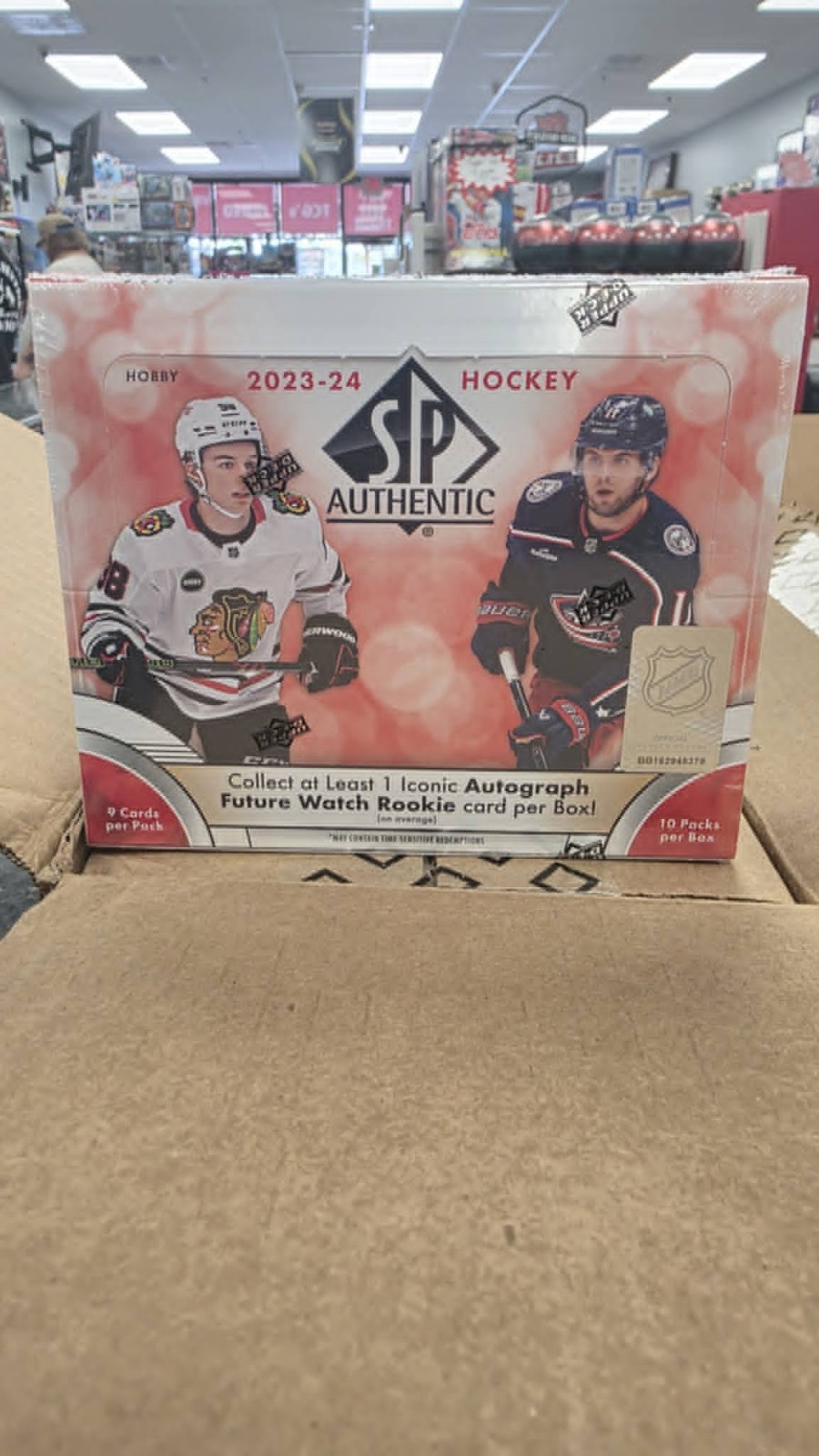 2023-24 SP Authentic NHL Hockey Factory Sealed Hobby Box from sealed case