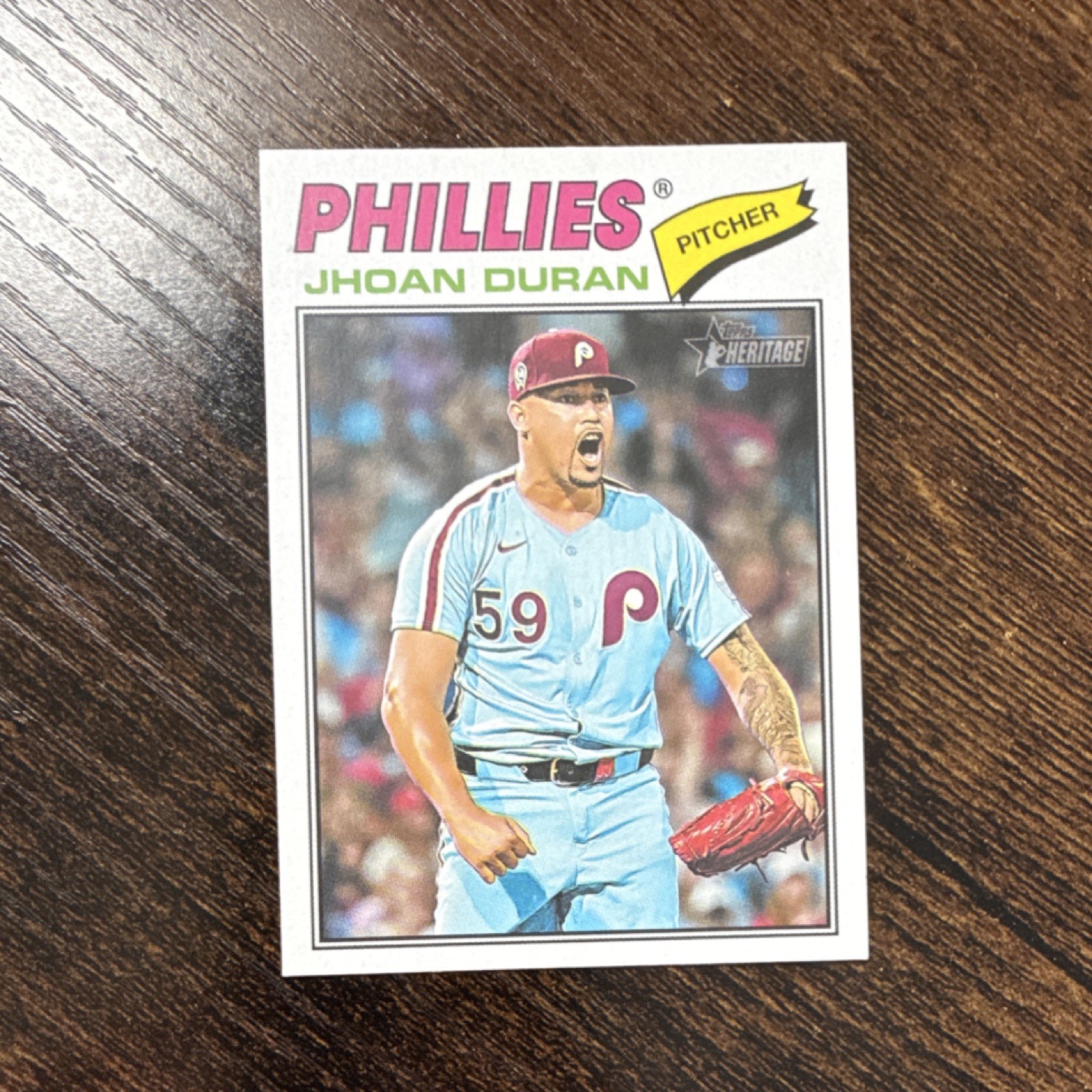 Topps 2026 Heritage Jhoan Duran #14 Short Print Philadelphia Phillies