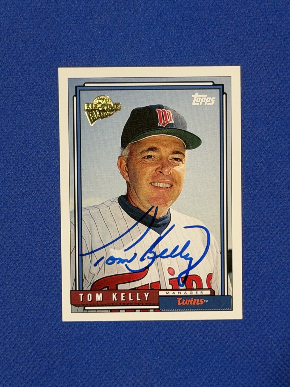 2005 Topps Fan Favorites #108 Tom Kelly Autograph Signed Twins Auto L-