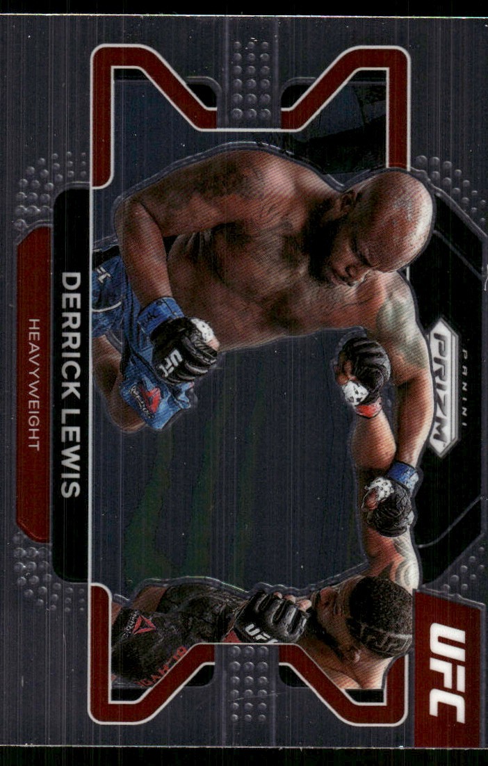 Derrick Lewis 2022 Panini Prizm UFC #1 READ FREE SHIPPING AutographDen