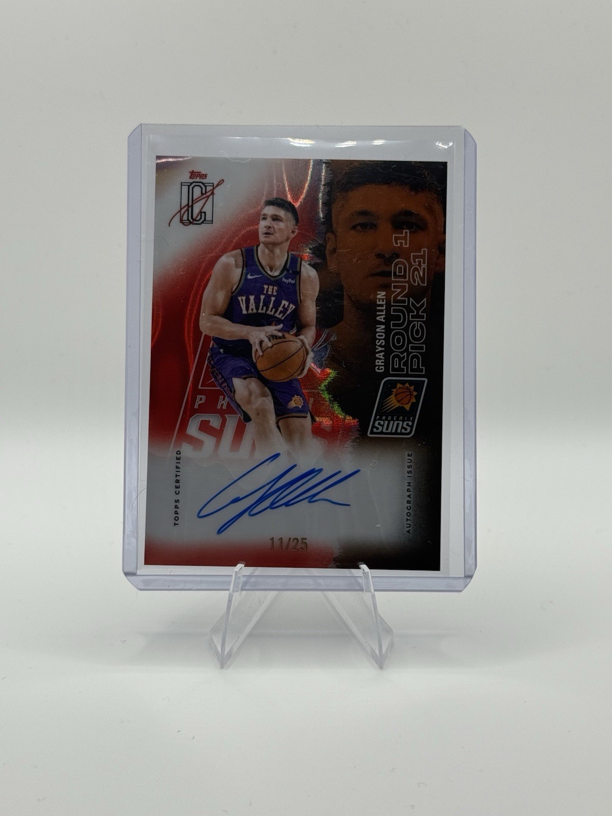 2025-26 Topps Signature Class – Grayson Allen – Veteran Class Auto Red Lava #/25