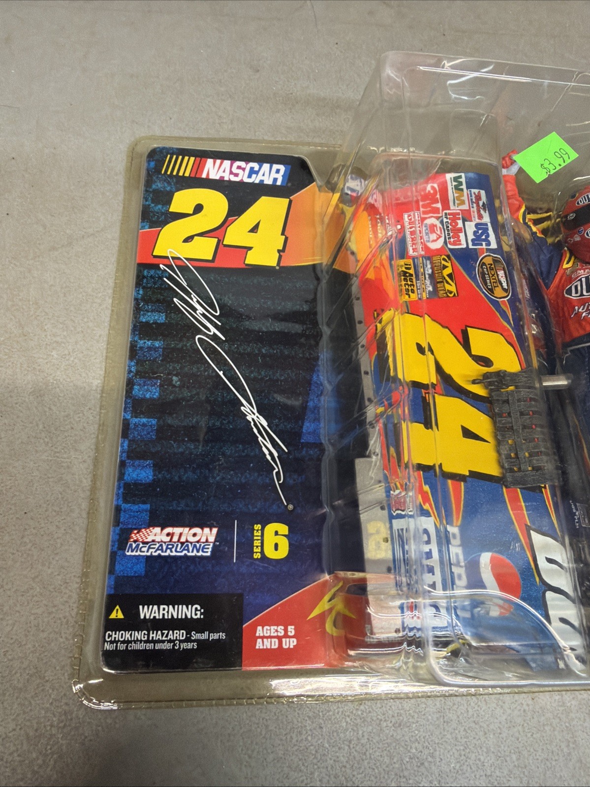 Jeff Gordon NASCAR 2005 Series 6 Action McFarlane Figure New Old Stock.