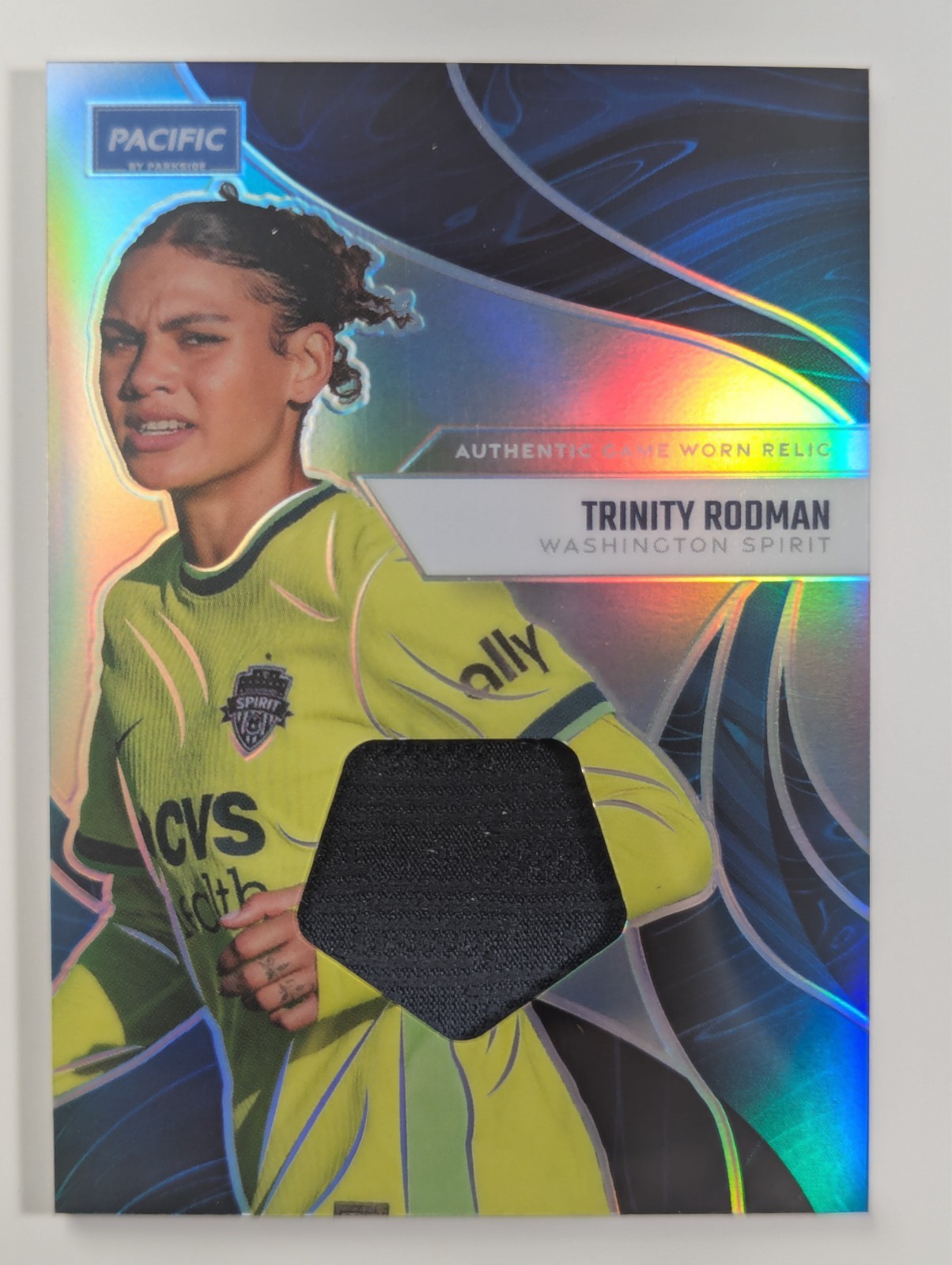 2025 Parkside NWSL Pacific Trinity Rodman Game Worn Relic QTY