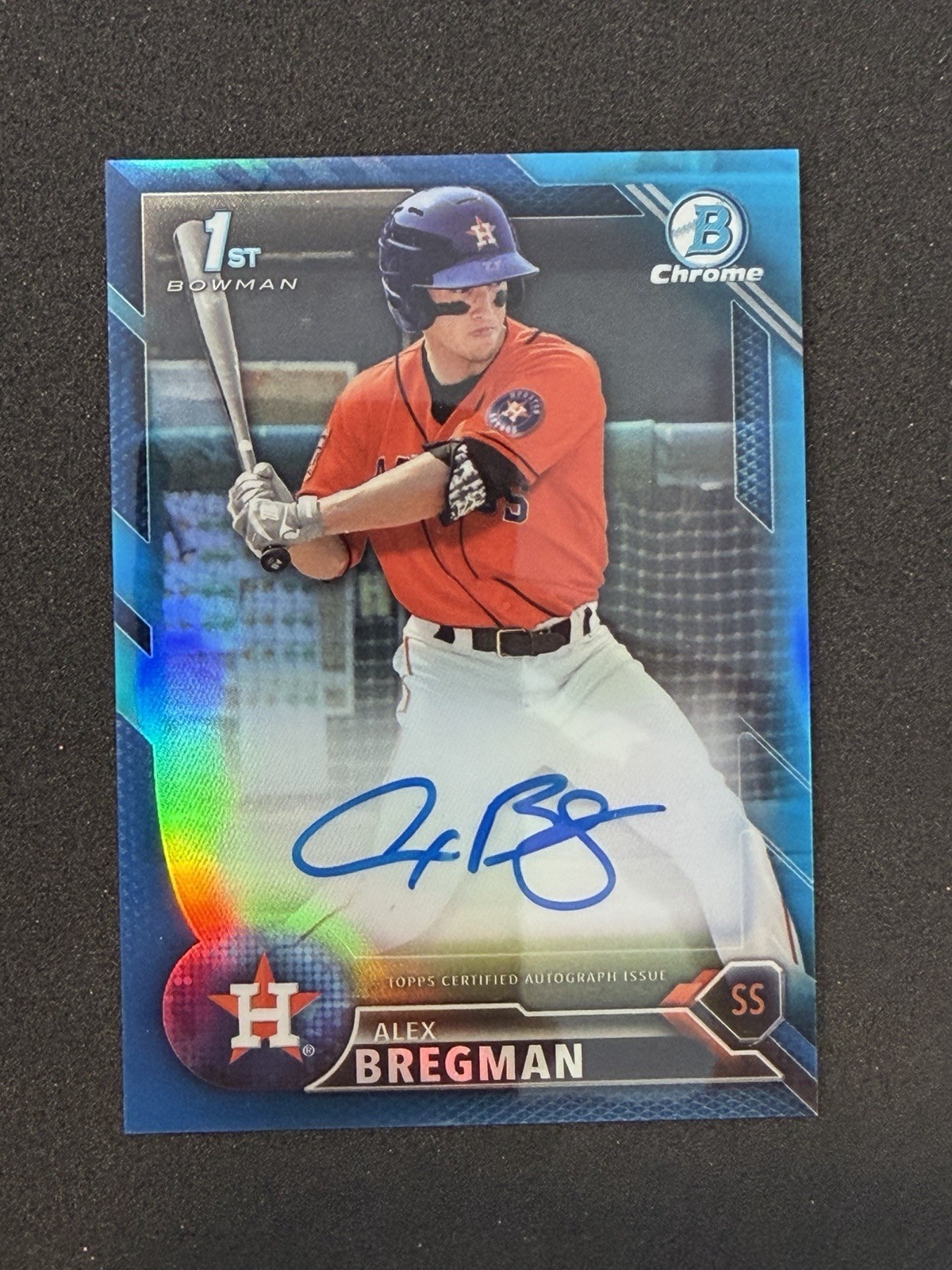 2016 Bowman Chrome Prospect Alex Bregman Blue Auto Autograph /150 CPA-AB