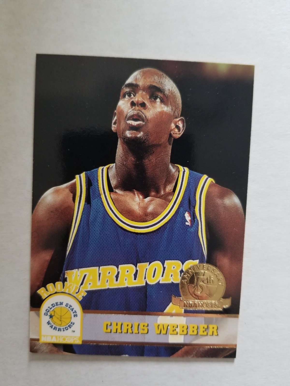1993-94 NBA Hoops Chris Webber #341 Fifth Anniversary Rookie