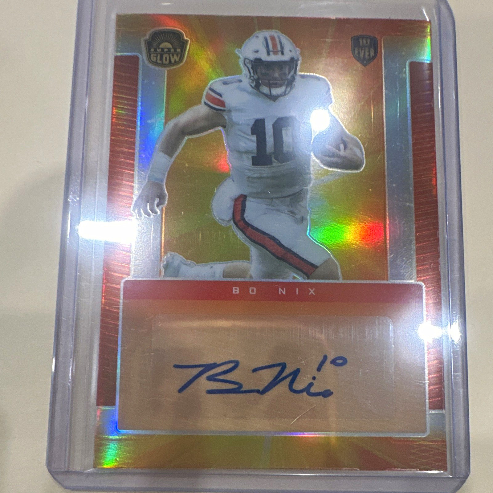 Super Products Inc. 2021 Super Glow Bo Nix Auburn Tigers #316 Auto /100