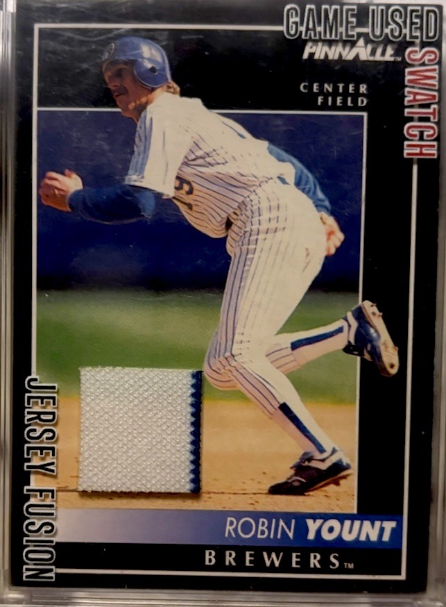 Jersey Fusion All Sports 2021 Robin Yount Brewers Game-Used Swatch JF-RY88