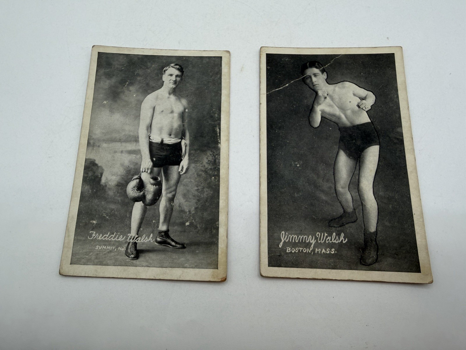 Antique Lot of 8 Exhibit Supply Co. 1920’s Boxing Cards