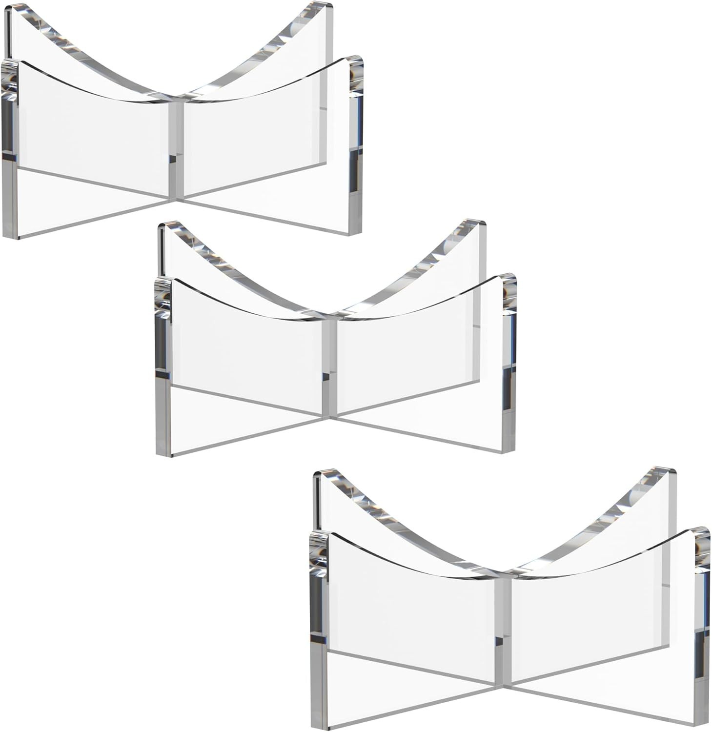 Acrylic Ball Holder 3-Pack, Small Size for Baseball, Softball & Golf Ball;…