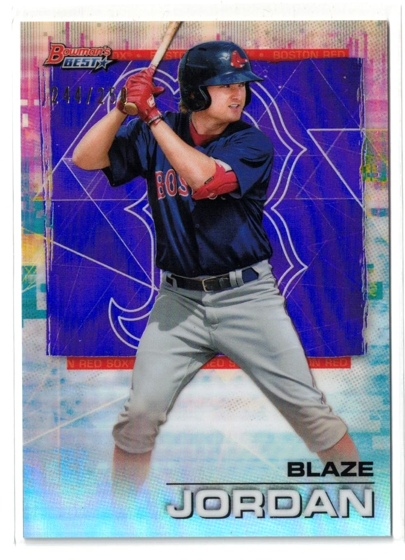 2021 Bowman’s Best PURPLE Refractor RC Blaze Jordan 22 Cardinal TRUE Rookie /250