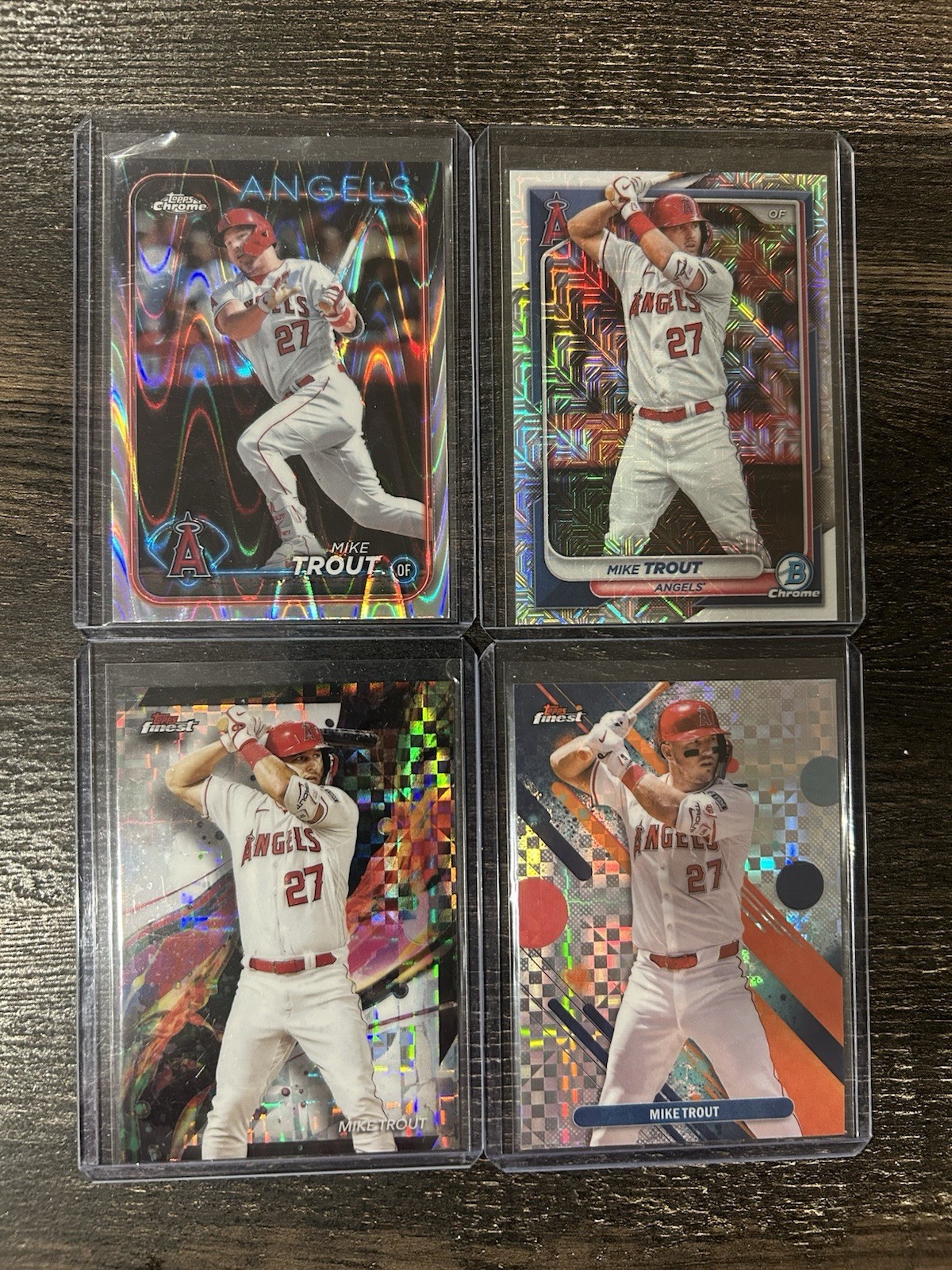 MIKE TROUT – 14 Card Lot – (2018-2026) – Inserts Variations Checkerboard Mojo