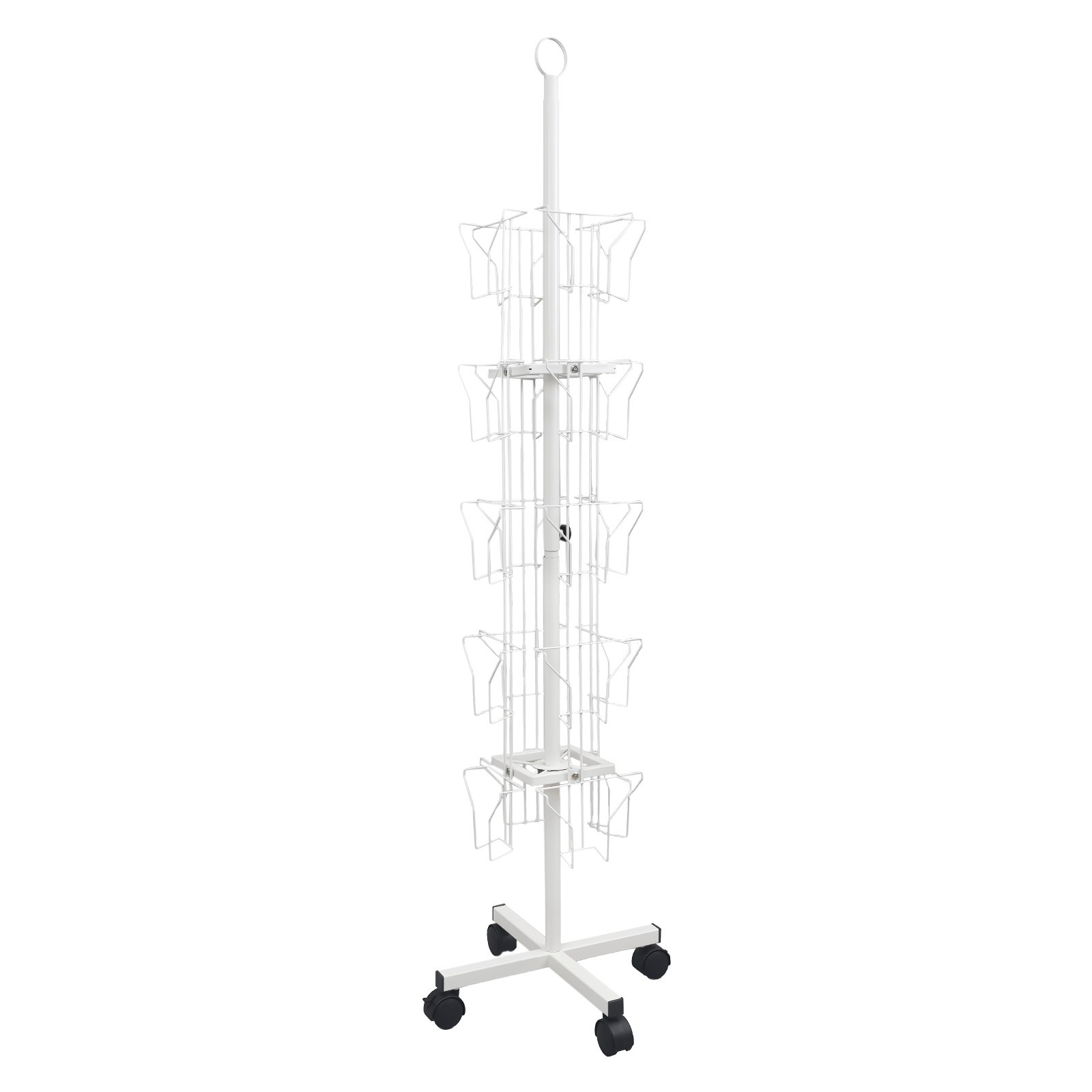 360° Rotating Greeting Card Rack, Display Stand Spinning, Pocket Rotating Holder