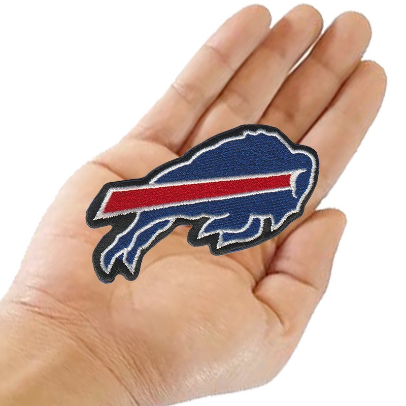 10 piece Buffalo Bills Football Logo Size 3.2 in x 1.8 in Sew Iron On Patches