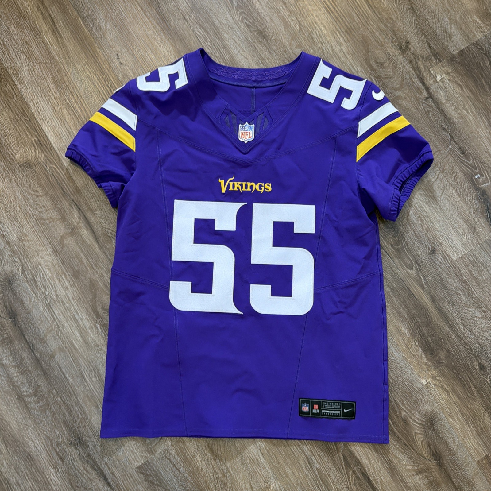 Minnesota Vikings Jersey Men’s 44 Vapor Elite Purple #44 Garrett