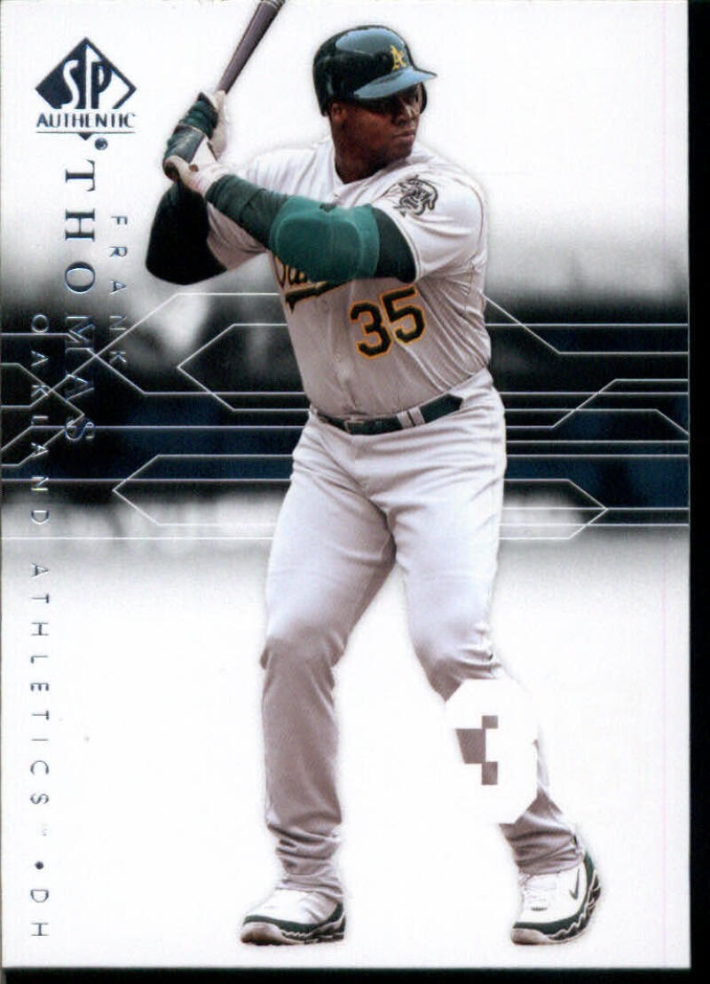 2008 SP AUTHENTIC #14 FRANK THOMAS OAKLAND ATHLETICS BASEBALL