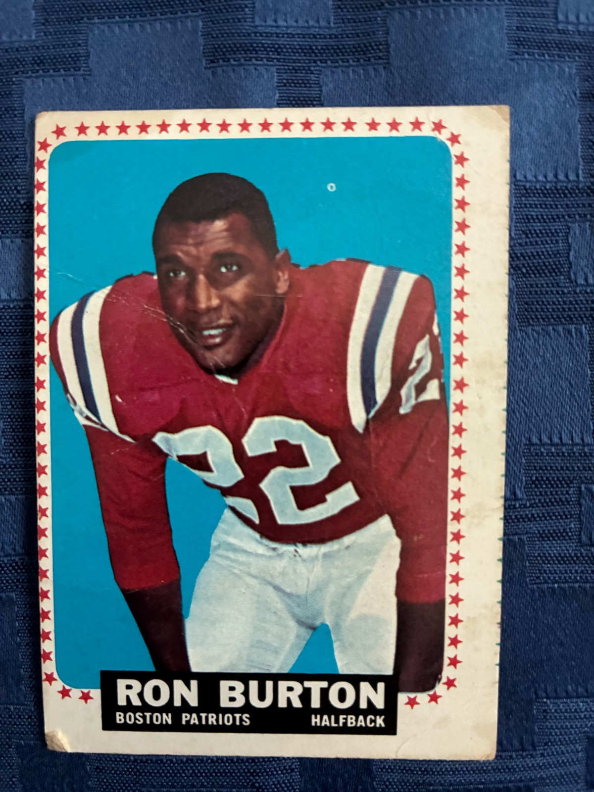 1964 TOPPS #4 RON BURTON BOSTON PATRIOTS VERY GOOD COND & LOW SHIP