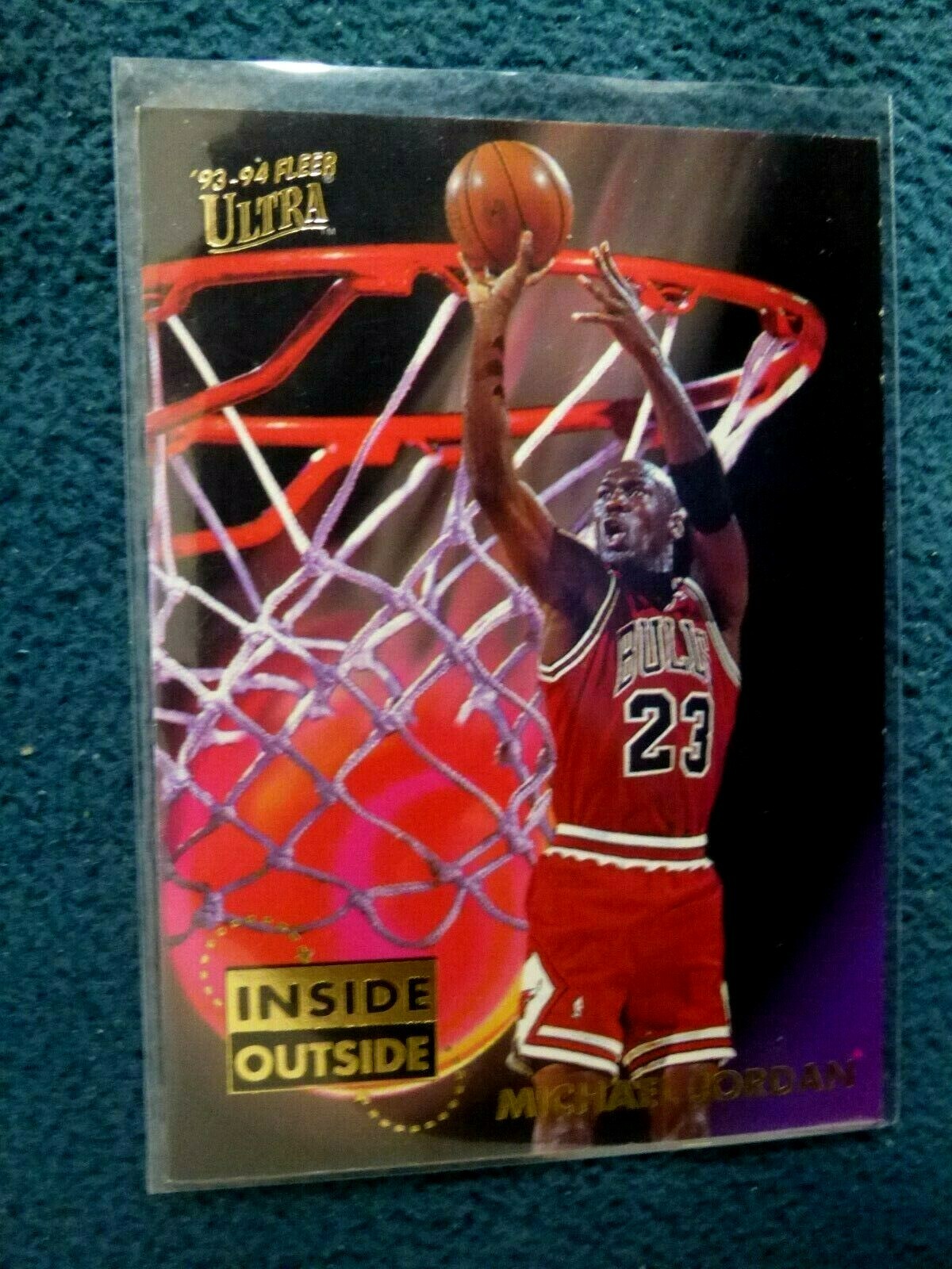 RED HOT MICHAEL JORDAN FLEER ULTRA N/M- MINT #4 OF 10