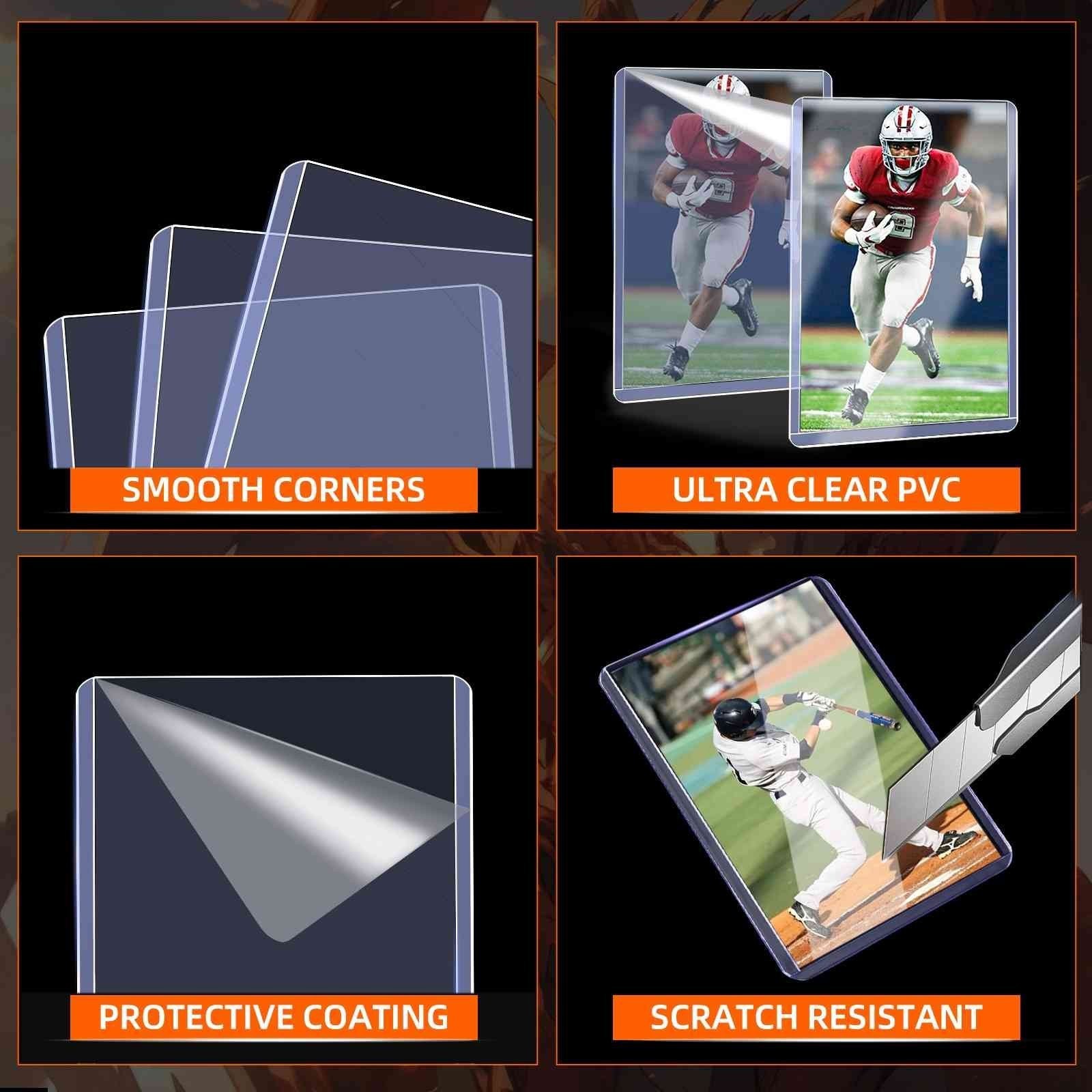 100-1000CT 3×4 Double-Sided Film Toploaders & Sleeves For 35pt Sports Cards 2026