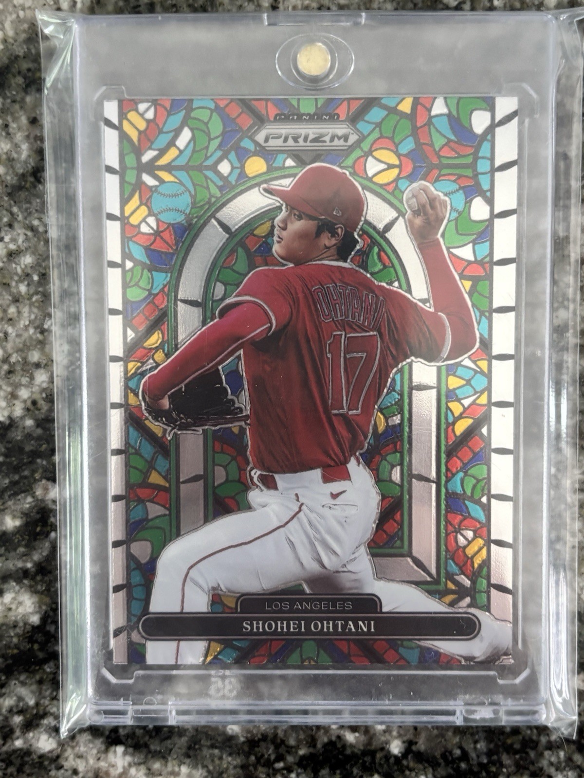 2022 Panini Prizm Stained Glass Shohei Ohtani SG-3 Los Angeles Angels Insert